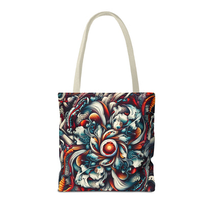 Artistic Tote Bag, Colorful Flower Design, Boho Style, Everyday Use, Eco-Friendly Gift, Travel Accessory