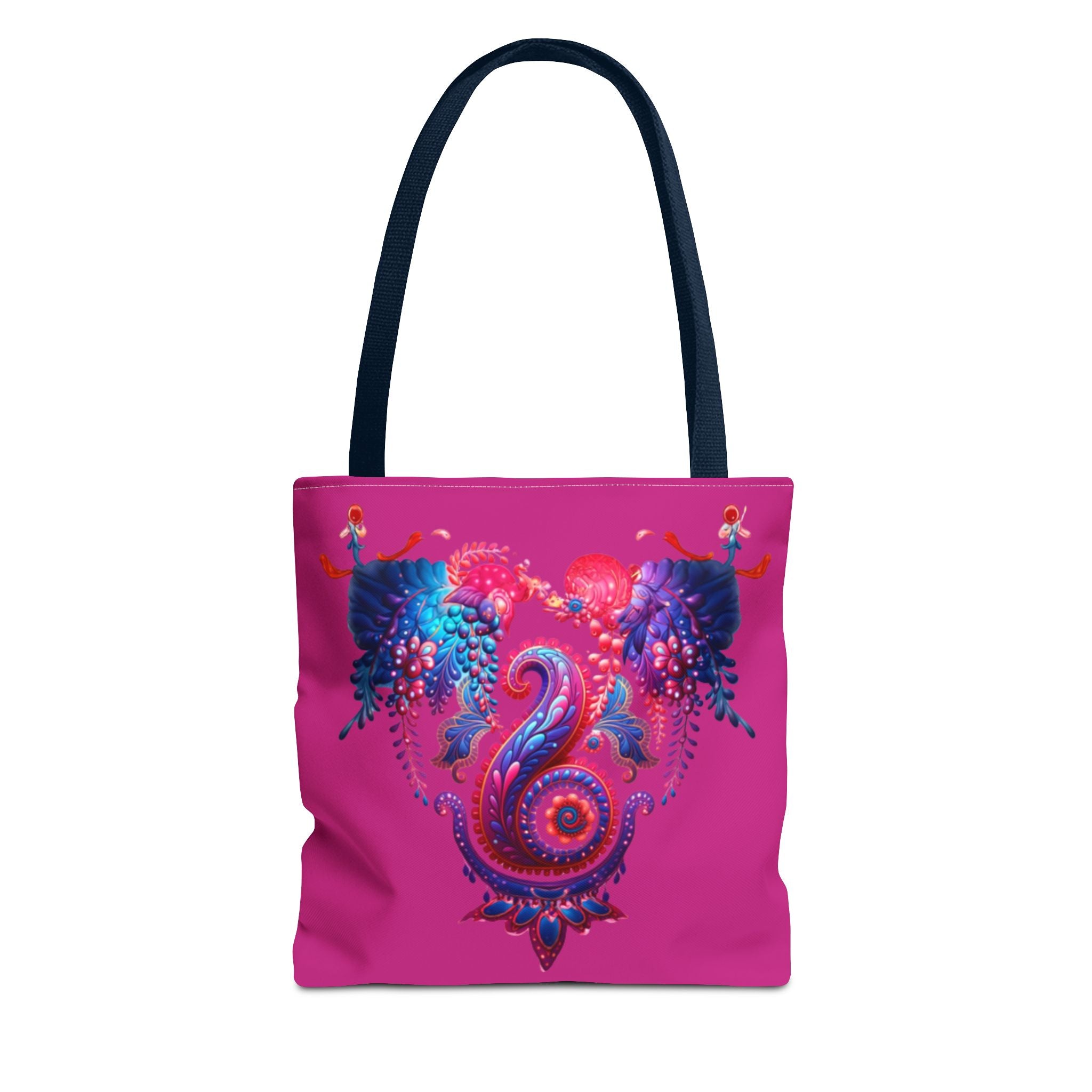 Vibrant Seahorse Tote Bag, Boho Style Bag, Beach Tote, Gift for Her, Colorful Canvas Bag, Eco-Friendly Shopping Bag
