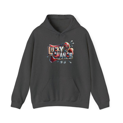 Lucky Chance Hooded Sweatshirt | Cozy Comfort, Unisex Hoodie, Perfect for Casual Outings, Great Gift for Birthdays, Lucky Charm Apparel