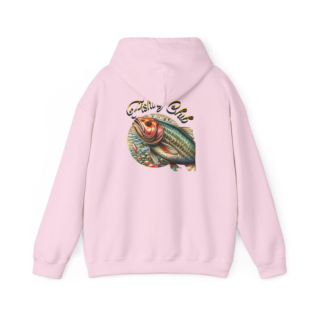 Fishing Club Hoodie, Unisex Heavy Blend Sweatshirt, Cool Fishing Gear, Outdoor Gift for Anglers, Casual Fishing Apparel