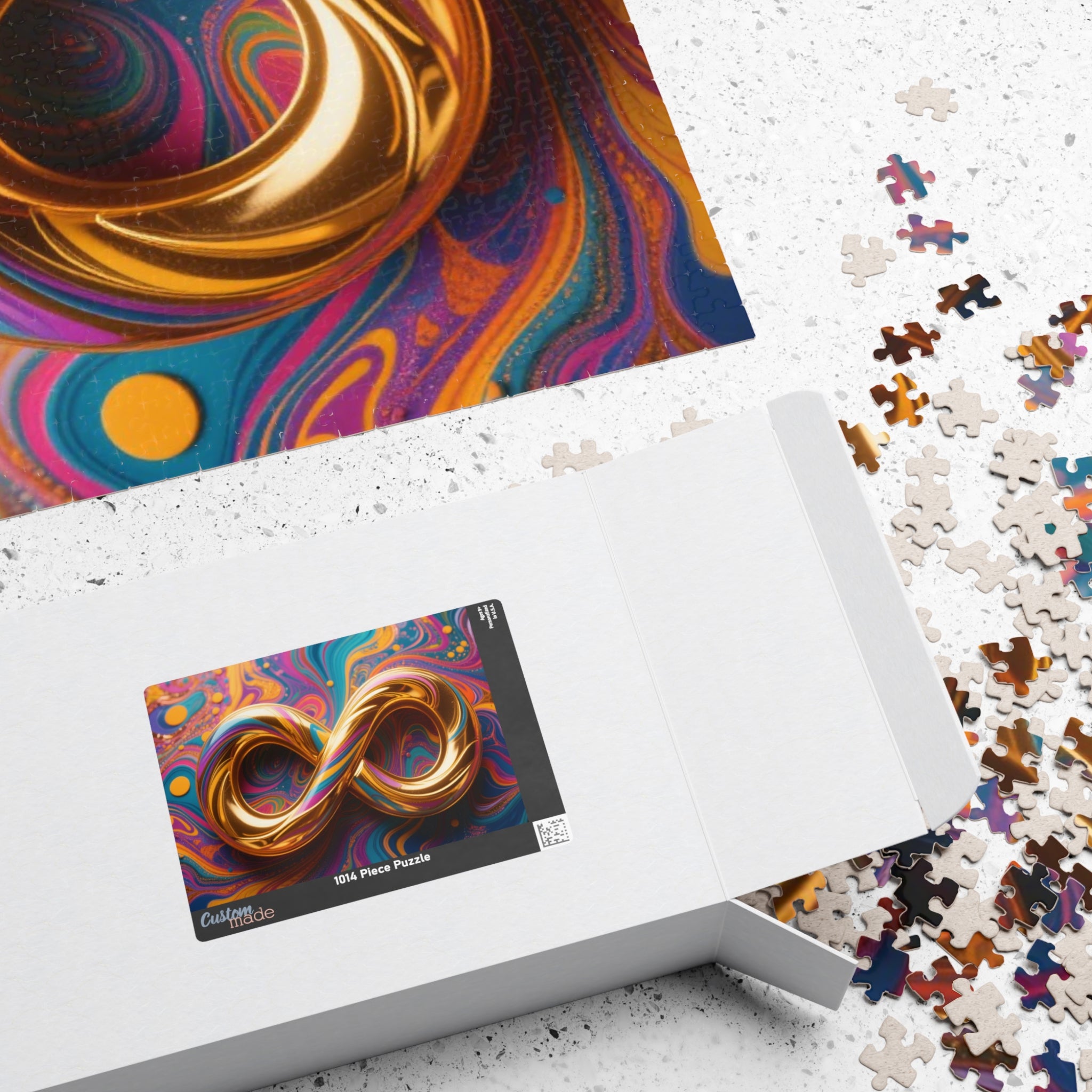 Infinity Puzzle Art -  1014-piece, Fun for Family Game Night, Unique Gift for All Ages, Colorful Decor, Mindfulness Activity