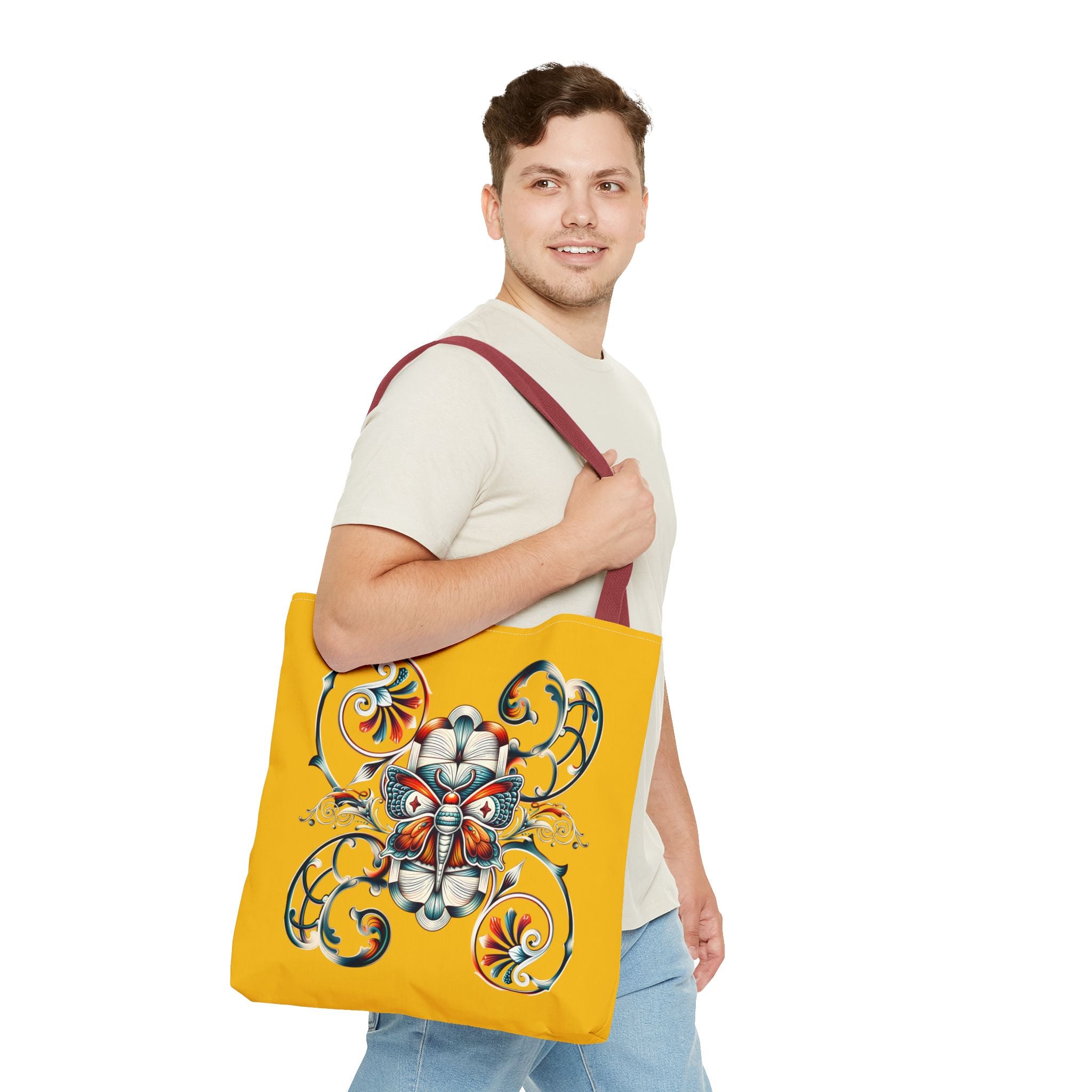 Butterfly Heart Tote Bag