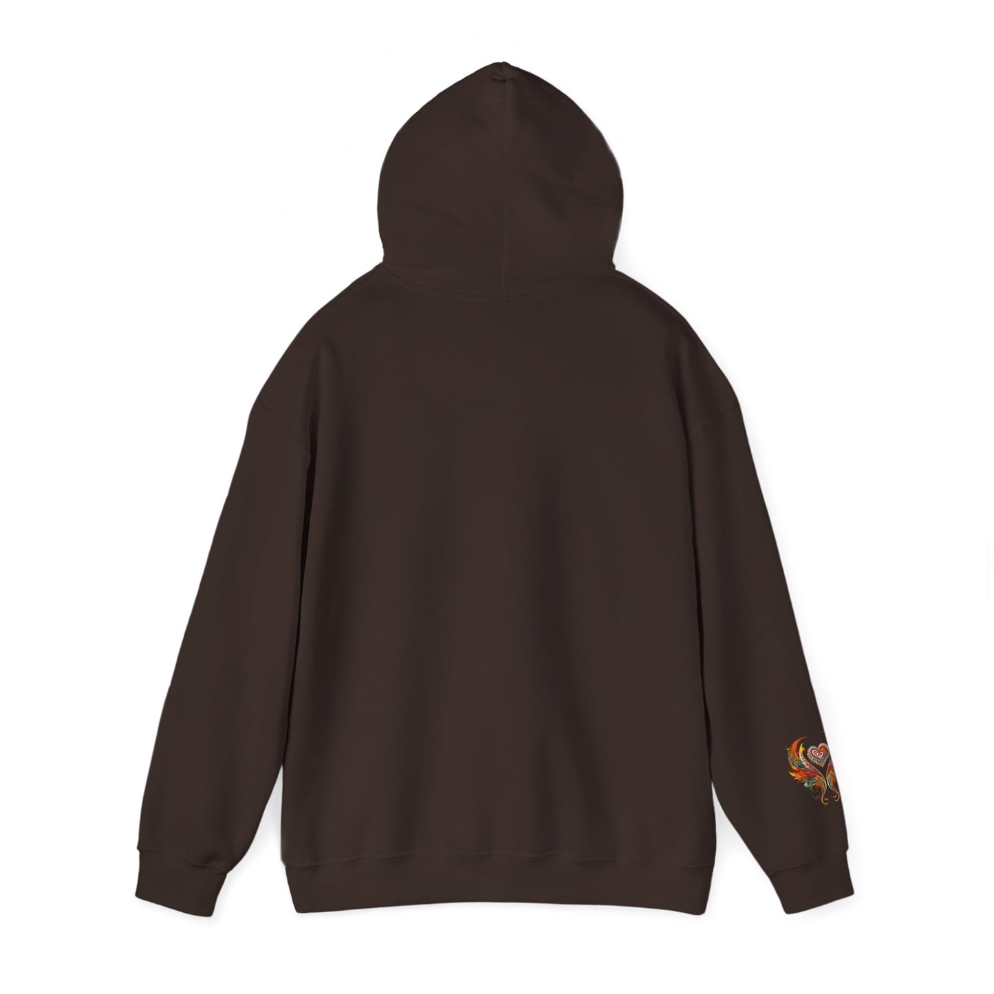Colorful Heart Design Hooded Sweatshirt, Cozy Sweatshirt, Unisex Pullover, Gift for Him, Gift for Her, Casual Wear, Layering Essentials
