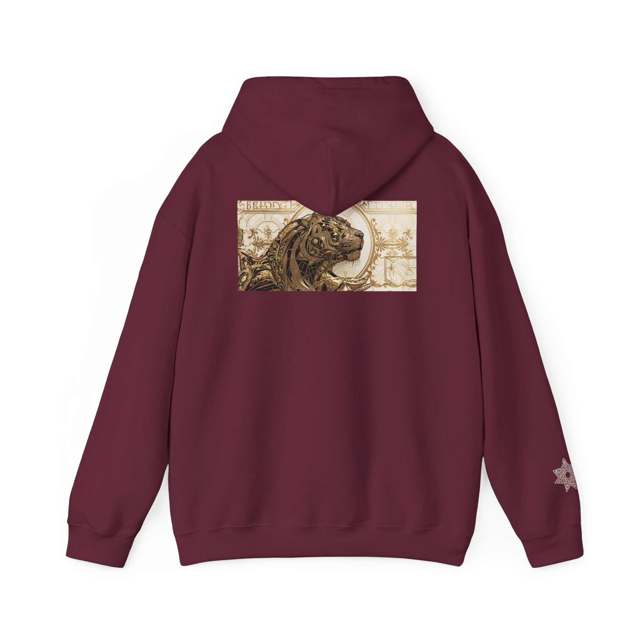 Hoodie — Vintage Steampunk Lion Crest Back Print