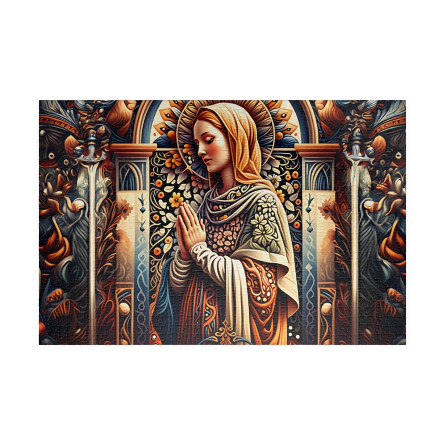Puzzle of Serenity | Religious Art Puzzle, Jigsaw Puzzle for Meditation, Spiritual Gift, Home Decor, Mindfulness Activity