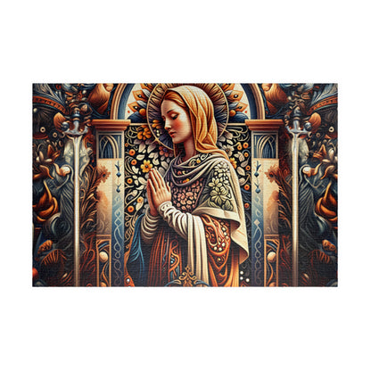 Puzzle of Serenity | Religious Art Puzzle, Jigsaw Puzzle for Meditation, Spiritual Gift, Home Decor, Mindfulness Activity