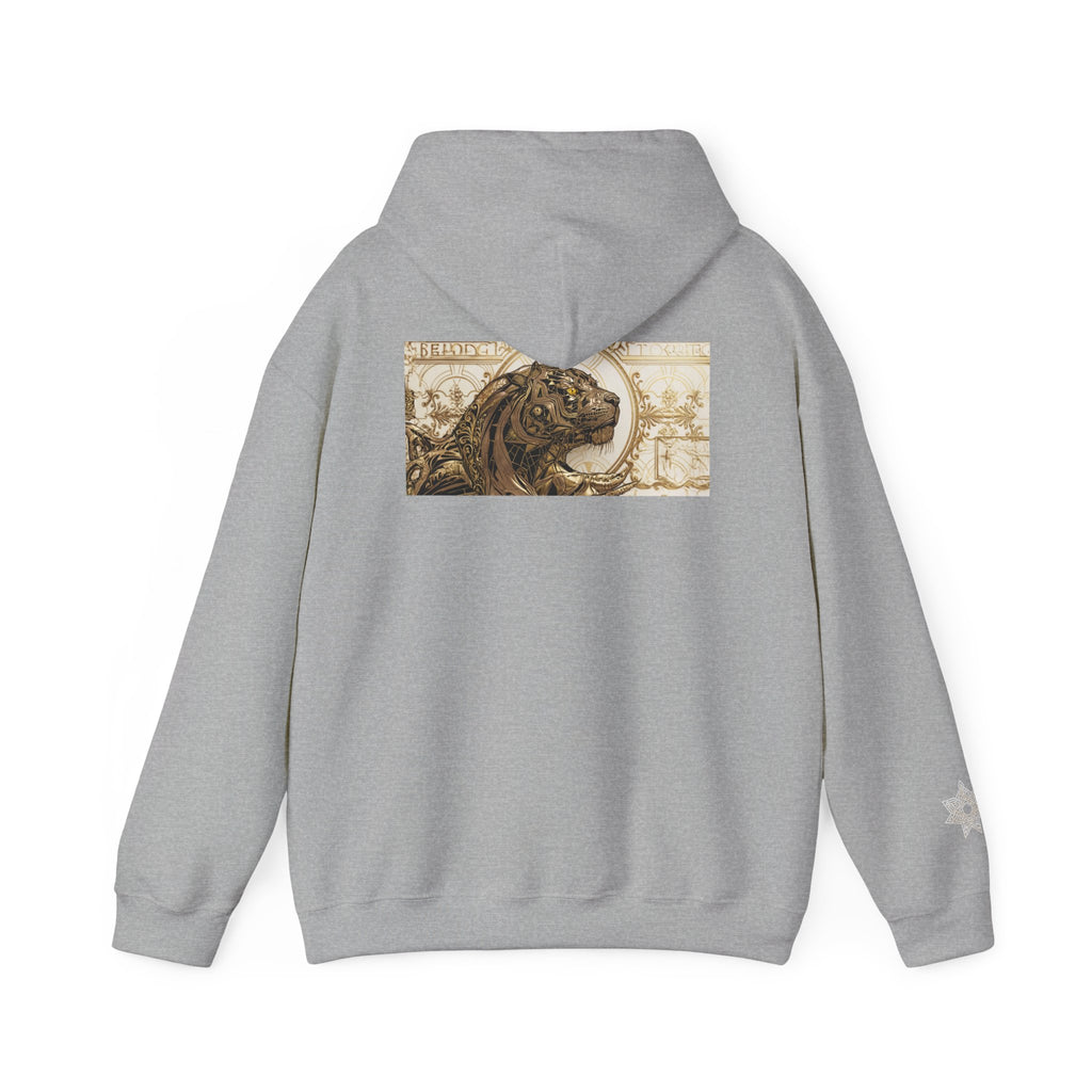 Hoodie — Vintage Steampunk Lion Crest Back Print
