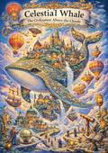 Celestial Whale – Fantasy Coloring Pages (10 Pack)
